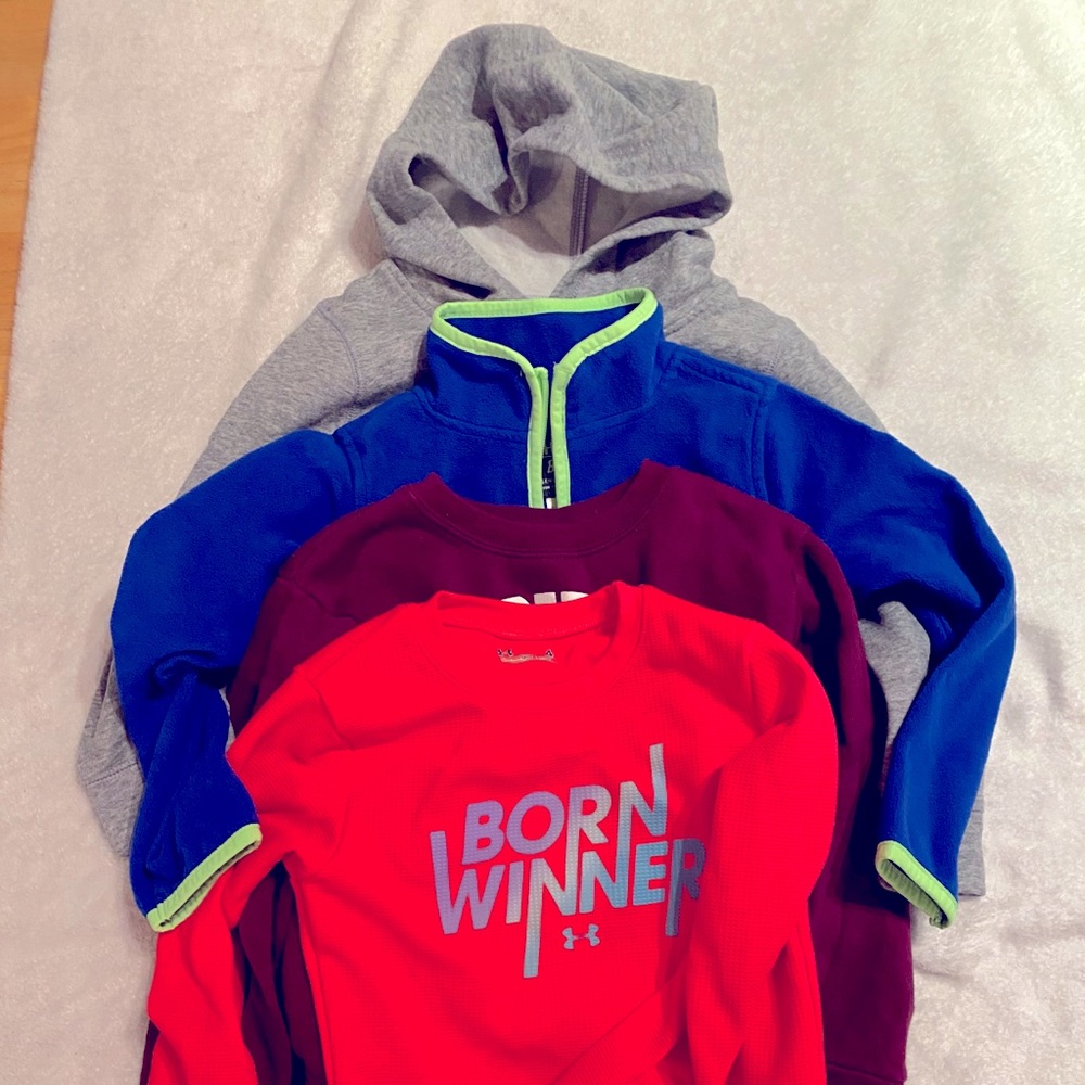 4 toddler boys long sleeve tops.
